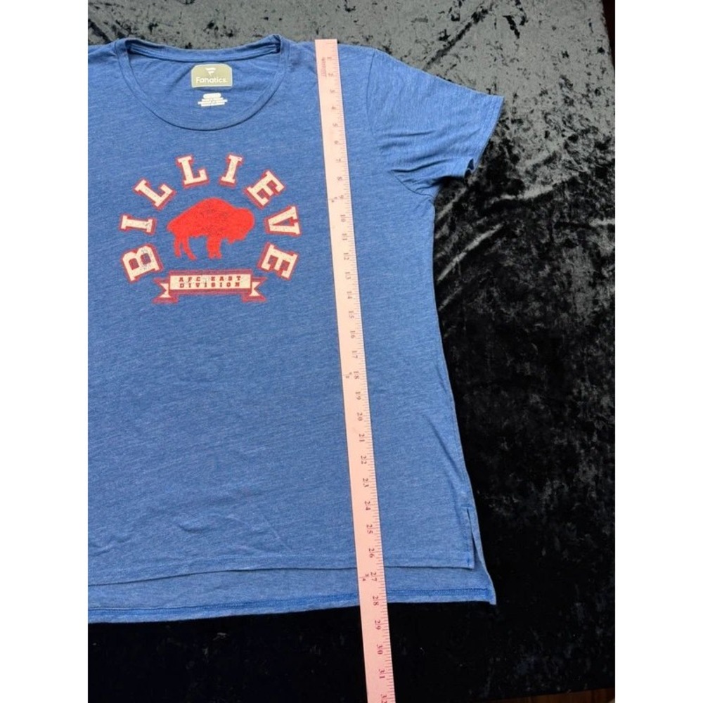 Buffalo Bills Fanatics Womens XL BILLIEVE AFC East Division T Shirt Blue NFL - Picture 7 of 7